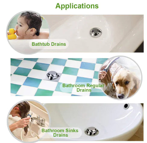 Creative Silver Drain, Anti-Clog Sink Strainer