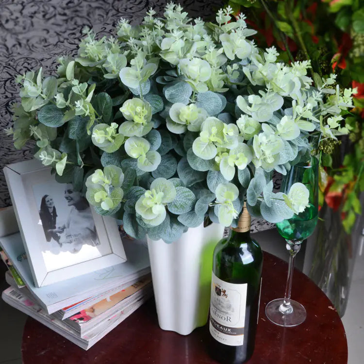 16-Head Eucalyptus Artificial Flower Decoration