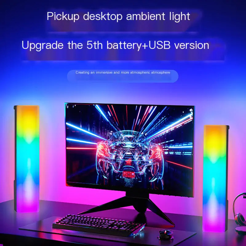 RGB Sound Control 3D Atmosphere Light for Car & Bar