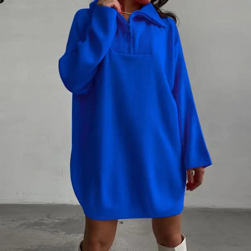 Paul Lapel Long Sleeve Knit Sweater