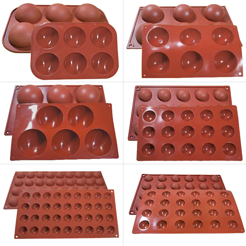 Sanjin 6-Cavity Silicone Mold for DIY Chocolate & Candy