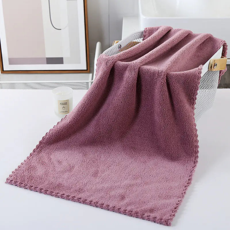 Wholesale High-Density Coral Fleece Absorbent Towels