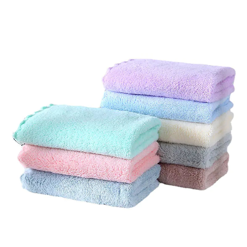 Wholesale High-Density Coral Fleece Absorbent Towels