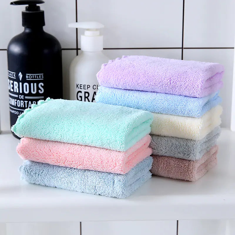 Wholesale High-Density Coral Fleece Absorbent Towels