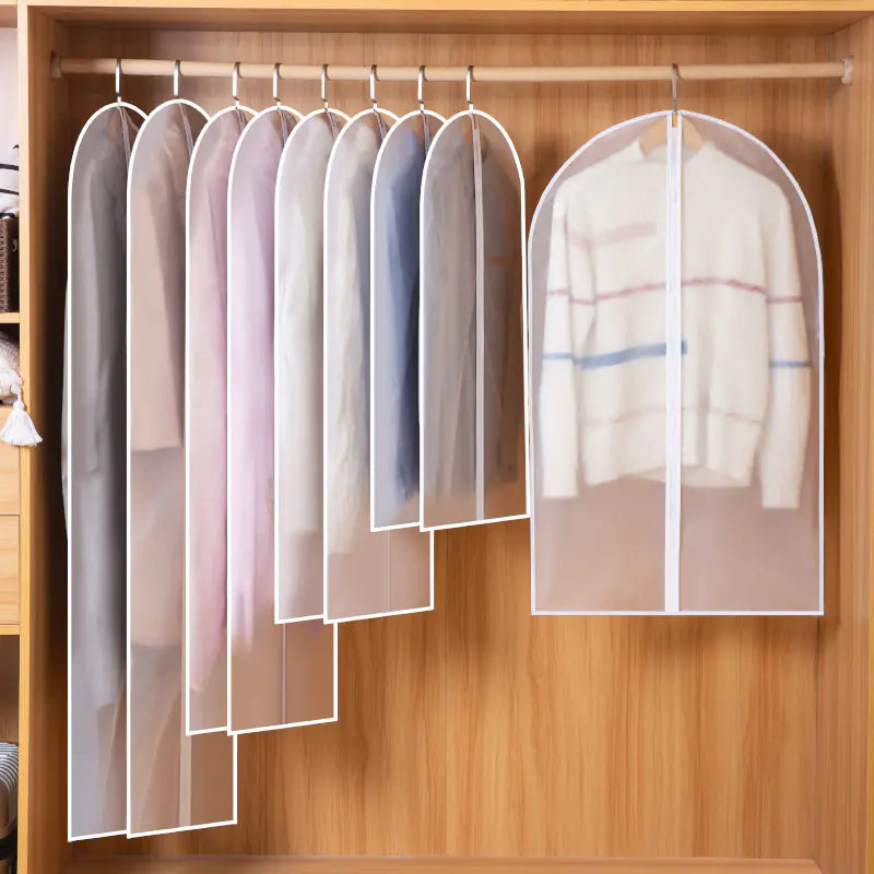 Thick PEVA Dust Cover for Suits and Clothes Storage