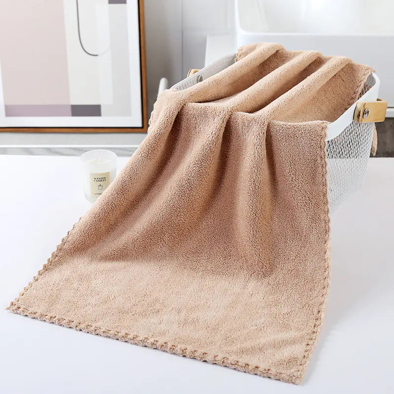 Wholesale High-Density Coral Fleece Absorbent Towels