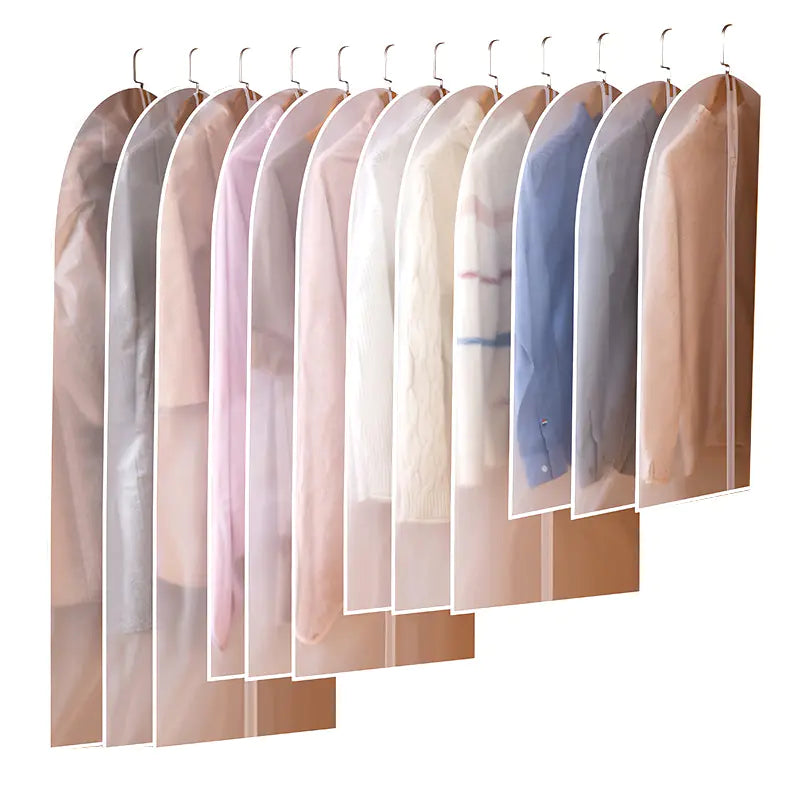 Thick PEVA Dust Cover for Suits and Clothes Storage