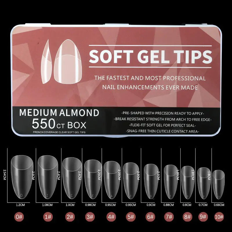 Amazon Bestselling Nail Tips - 550 Matte Almond Shape