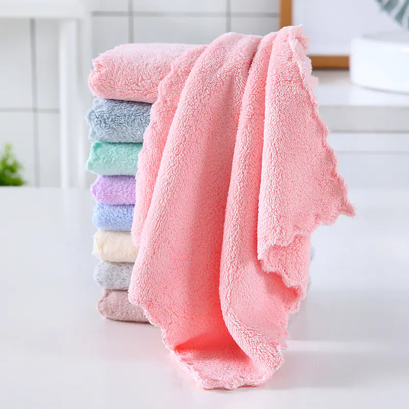 Wholesale High-Density Coral Fleece Absorbent Towels