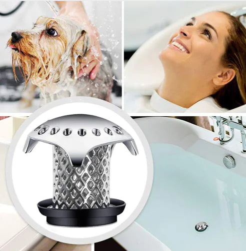 Creative Silver Drain, Anti-Clog Sink Strainer