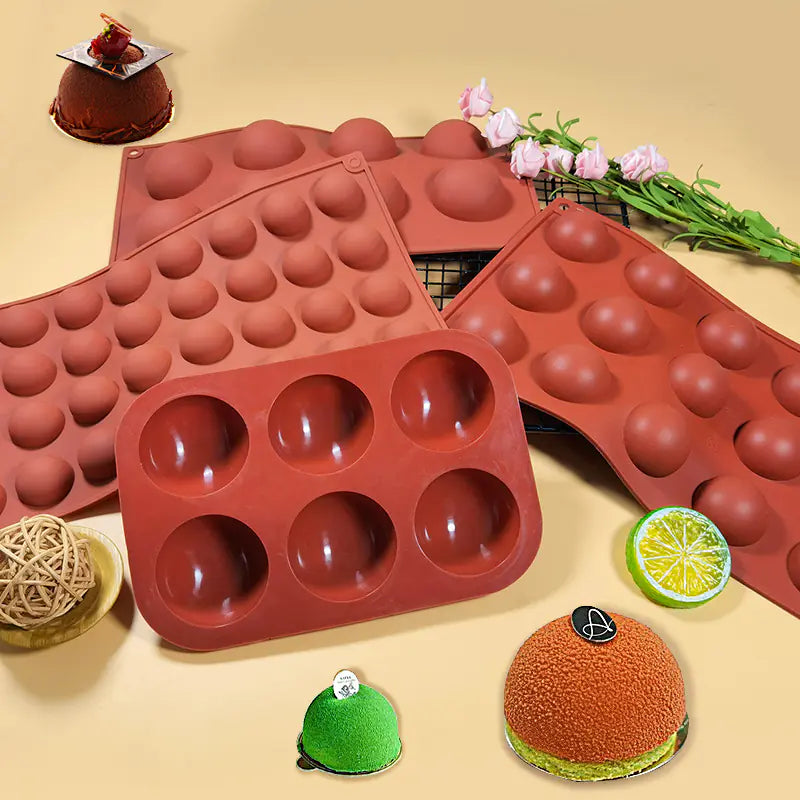 Sanjin 6-Cavity Silicone Mold for DIY Chocolate & Candy