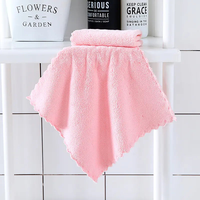 Wholesale High-Density Coral Fleece Absorbent Towels